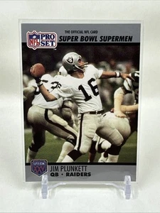 1990 Pro Set Super Bowl XXV Silver Anniversary - Jim Plunkett #35 - Picture 1 of 2