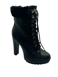 Guess Damen Tetia Kunstleder Plateau Absatz Kampf- & Schnürstiefel Gr. 6M Neu im Karton - Bild 1 von 7