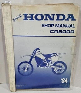1984 Genuine Honda CR500R Service Manual OEM Repair Shop Guide Book 84 CR 500 R - Picture 1 of 7