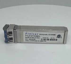 FINISAR FTLX1471D3BCL SFP+ 10GB LR 1310nm Optical Transceiver Module - Picture 1 of 3