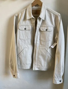 Chaqueta vaquera beige GAP para hombre talla mediana ~ nueva/etiquetada - Imagen 1 de 7
