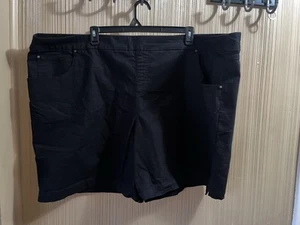 Women’s Plus size Terra & Sky Pull On Black Shorts Size 5X - Picture 1 of 6