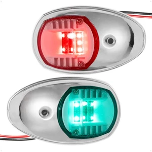 Boat Navigation Lights, LED Bow Light, Boat Navigation Lights Red and Green - Picture 1 of 9