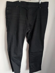 Next Black Denim Sculpt Slim Mid Rise Leggings Size 22R (T36) - Picture 1 of 8