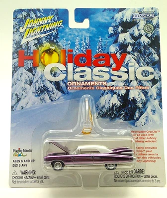 Johnny Lightning 2003 ADORNO CLÁSICO DE VACACIONES '59 CADILLAC ELDORADO - PÚRPURA Foto 1 de 3