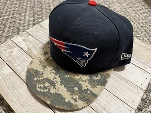 NFL New England PATRIOTS New Era Vintage Collection Camo HAT CAP SnapBack Salute - Picture 1 of 8