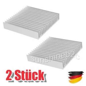 2 Stück 100x100x18mm Aluminium Hochleistungskühlkörper Kühler für CPU - Bild 1 von 6