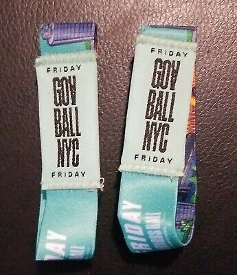 TWO OLD Governors Ball Friday Wristbands 2021 Festival - UNUSED>