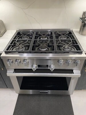 Miele Range 36 英寸型号 HR1134-1G,全气体 (120V)  — 第 1/4 张图片