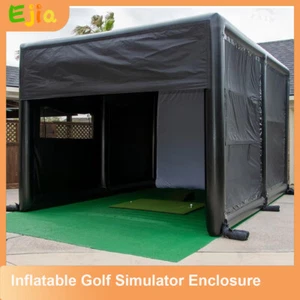 Jaula de entrenamiento de golf inflable portátil de 13x10 pies con pantalla - Imagen 1 de 10