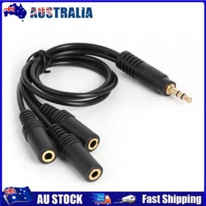 3.5mm Stereo Audio Splitter Cable Gold Plated Plug Male to 3 Way Extension Cable - Picture 1 of 10