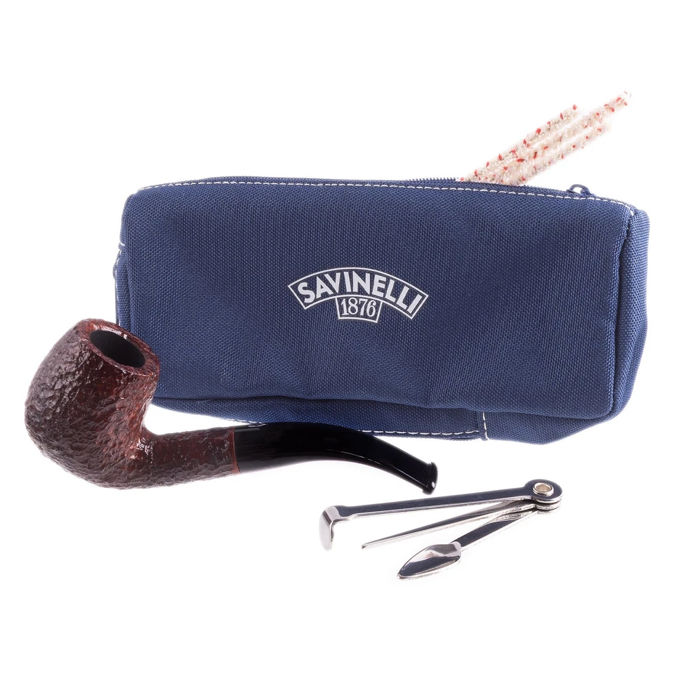 NUEVO Savinelli One Starter Kit Rústico 601 Pipa de Tabaco + Accesorios Foto 1 de 4