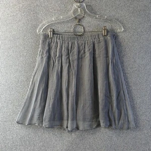 Ella Moss Lined Mini Skirt Womens Medium Gray Geometric Patterned Elastic Waist - Picture 1 of 17