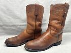 Lucchese 2000 T0030 Men's 9 D Cognac Smooth Ostrich Leather Ropers Western Boots