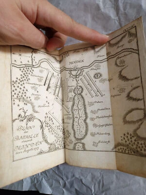 Antique 1761 Rare Book Friedrich II “The Great” Military Campaigns & Engravings - Image 1 of 4