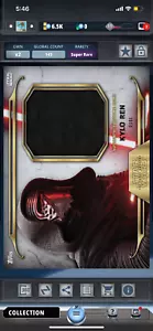Star Wars Card Trader Wave 1 White Kylo Ren Relics Robe - Picture 1 of 1