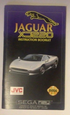 Sega CD Jaguar XJ220 Instruction Manual - Image 1 of 2