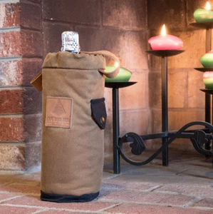 Cape Woolamai One Wine Champagne Bottle Oilskin Canvas NWT Australian Wool New - Picture 1 of 12