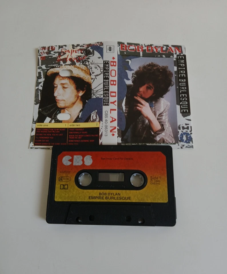 BOB DYLAN EMPIRE BURLESQUE CASSETTE TAPE CBS UK 1985 - Image 1 of 1