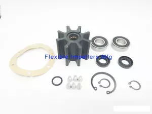 Raw Water Pump Johnson F7B-9 10-24398 John Deere 6080 Kohler Engine repair kit - Foto 1 di 2