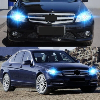 For Mercedes-Benz C300 B200 C230 C250 C240 - 2PC 8000K LED Headlight Bulbs GJ - Image 1 of 4