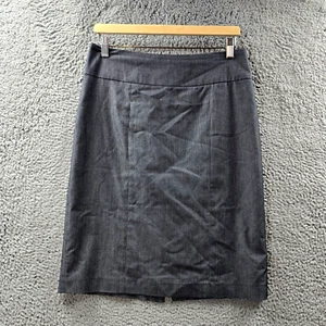 Events Womens Pencil Skirt Size 10 Grey Textured Stripe Knee Length - Picture 1 of 13