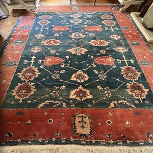 £5000 HANDMADE Persiann Ziegler Ushak hand knotted wool rug 370 X 320 Cm - Picture 1 of 15