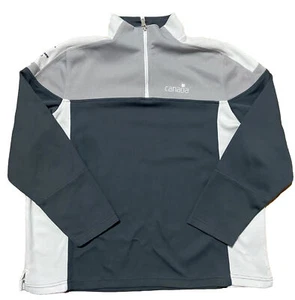 Giacca donna Vancouver 2010 Olimpiadi quarto zip bianco/grigio taglia XL ricamata - Foto 1 di 10