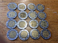 Lot Of  16 x 2 PESO BI METALLIC COINS FROM MEXICO