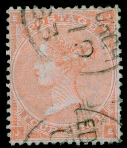 GB QV SG80, 4d pale red plate 3, FINE USED. Cat £140. CDS JE - Picture 1 of 1