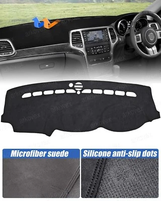Micro Suede Dash Mat For Jeep Grand Cherokee WK2 Overland SRT8 Trailhawk 11-20 - image 1 of 4