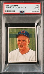 1950 BOWMAN JOHNNY VANDER MEER #79 PSA 3