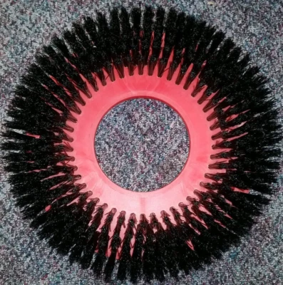 13" shower feed carpet brush for rotary scrubber 30372 .028 nylon 5" - Image 1 of 2