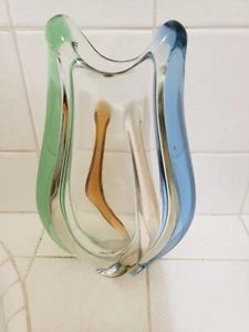 Zemek Mstisov Rhapsody Art Glass Vase Mid Century Modern MCM - Picture 1 of 9