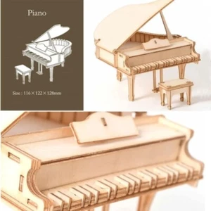 Großes Klavier 3D Holzpuzzle Handwerk Musikinstrument. - Bild 1 von 5