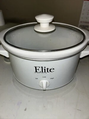 Elite Cuisine Slow Cooker by Maxi-Matic, 120V 60Hz 155W, White - Image 1 of 4