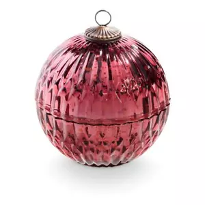 Illume Balsam and Cedar Red Cut Mercury Glass Christmas Ornament Shape - Picture 1 of 3