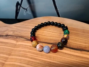 Armband Halskette Galaxie alle Planeten Sonnensystem Planet Universum Astrologie - Bild 1 von 1