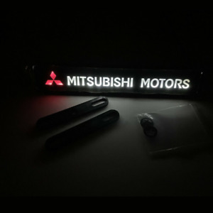 For MITSUBISHI LOGO LED Light  Front Bumper Grille Emblem Luminescent Car Badge