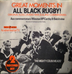 ALL BLACKS RUGBY NZ Great Moments 1976 12"33rpm 2 Disc Set MUSIC WORLD MWSP-9 - Picture 1 of 5