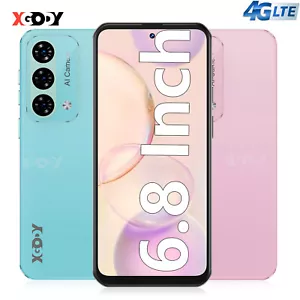 2025 New Cell Phone 4+128GB Android 12 Smartphone Unlocked Dual SIM 8 Core 6.8'' - Picture 1 of 53