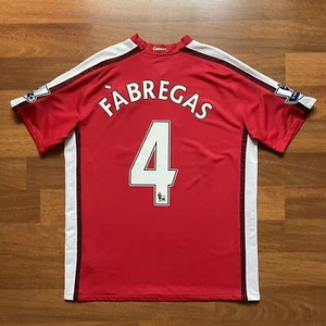 ARSENAL NIKE 2008/2010 FOOTBALL HOME JERSEY #4 FABREGAS SIZE “L” 287535-614 - Picture 1 of 17