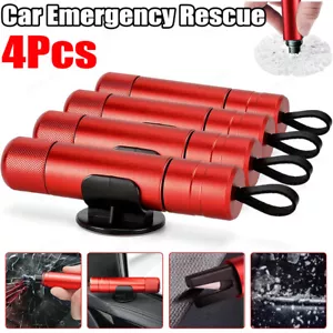 4Pcs Car Safety Hammer Emergency Escape Tool Seat Belt Cutter & Window Breaker - Picture 1 of 14