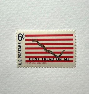 US Scoot # 1354 - 1968 6c Historic American Flags: First Navy Vintage Rare Stamp - Bild 1 von 1