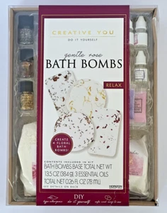 Creative You Do-It-Yourself Bath Bombs  Kit: Gentle Rose-Relax- Brand New - Picture 1 of 2