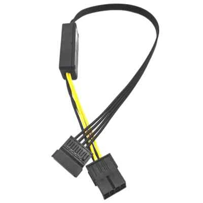 GPU 8Pin Female to SATA Hard Drive Supply Cord Module 12V To 5V Power Cable - Image 1 of 4