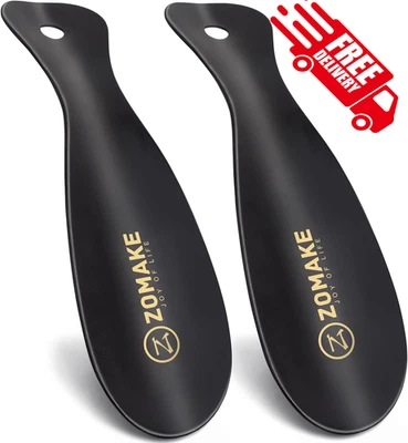 Metal Shoe Horn,Small Travel Shoehorn for Men Women Kids,2Pcs Portable Shoe 7.5' - Image 1 of 4