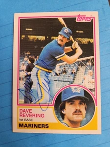 1983 Topps Signed Autographed Card Dave Revering #677 Mariners - Picture 1 of 2