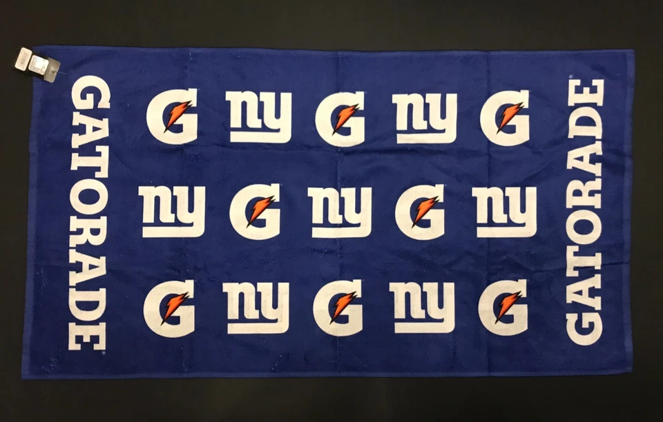 NFL New York Giants Gatorade 42"x22" Towel Wincraft Sideline Blue White Skattebo