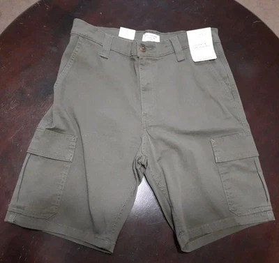 Levi Strauss Signature Gold Essential Cargo Shorts Size 32 Olive Ultimate Flex - Image 1 of 4